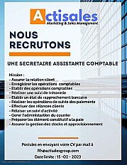 SECRÉTAIRE ASSISTANTE COMPTABLE