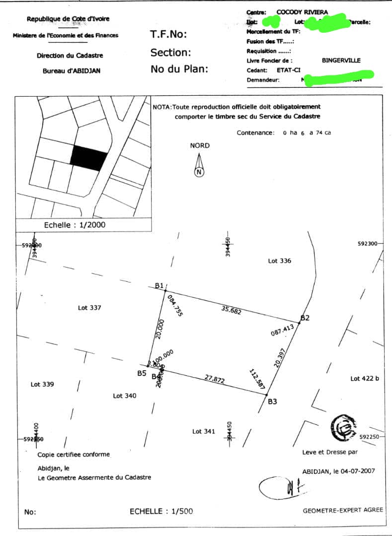 TERRAIN - 600M2